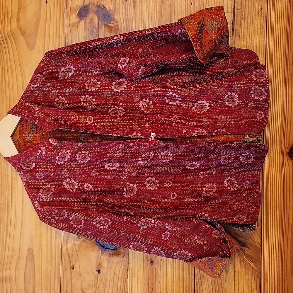 Kantha Patterned Boho Artisan Made Lightweight Sp… - image 14